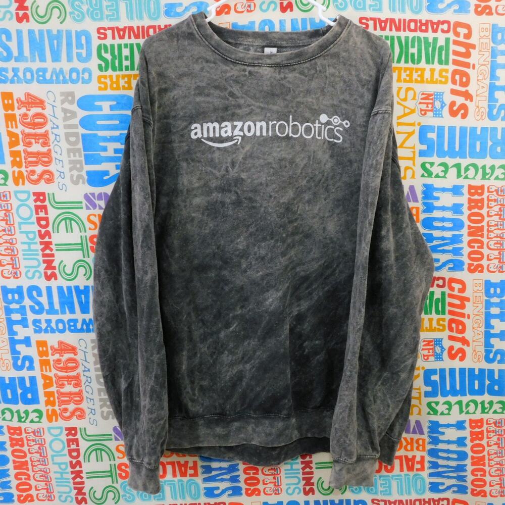 Amazon Robotics Sweatshirt Size XL Pullover Stone Wash Crew Neck